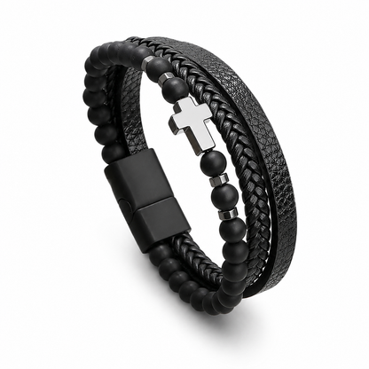 Braided Cross Bracelet