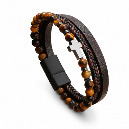 Braided Cross Bracelet